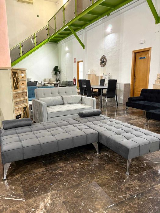 LIQUIDAMOS 187€ NOVO SOFA CAMA CHAISELONGUE REVERSIVEL ENVIO GRATIS