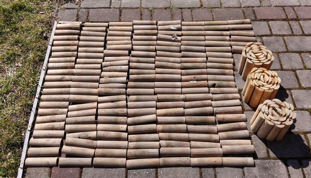 Płotek rozwijany drewniany
