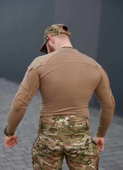 Тактичний убакс з довгим рукавом армійський убакс койот бойова сорочка