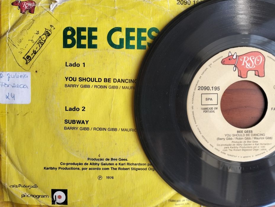 Disco de vinil single Bee Gees - Subway
