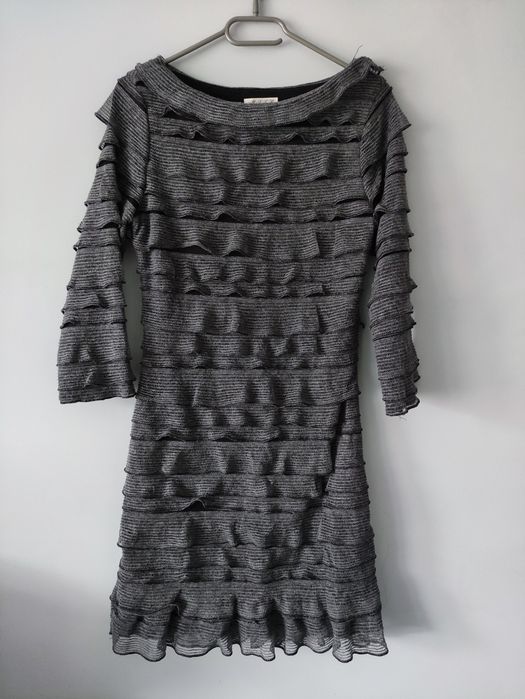 Sukienka rękawy 3/4 koktajlowa elegancka 36/38 Max Studio Specialty