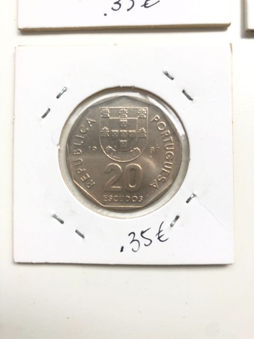 Moedas de coleção 20 escudos