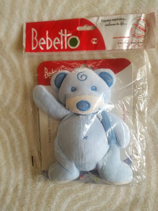 М'яка іграшка для дівчинки, брязкальце, бренд Bebetto, Туреччина