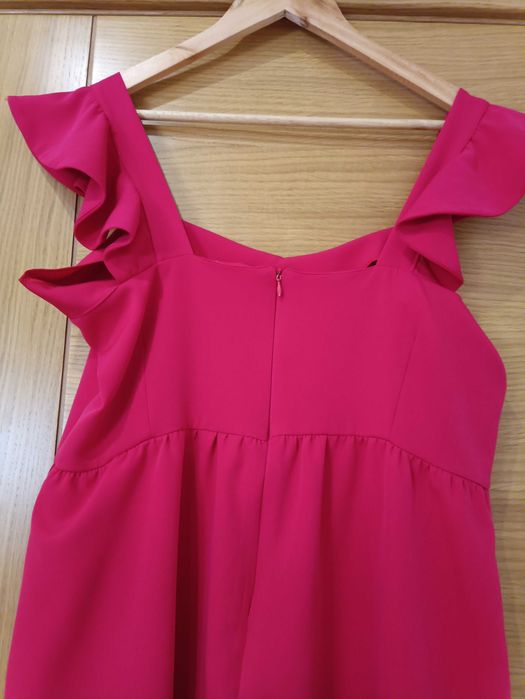 Vestido de cerimónia rosa L