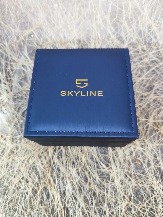 Conjunto Relógio e Pulseira cinza Homem da Skyline