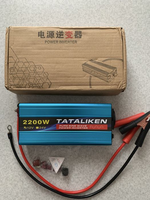 Інвертор Tataliken 2200W 12V Pure Sine Wave перетворювач 220V
