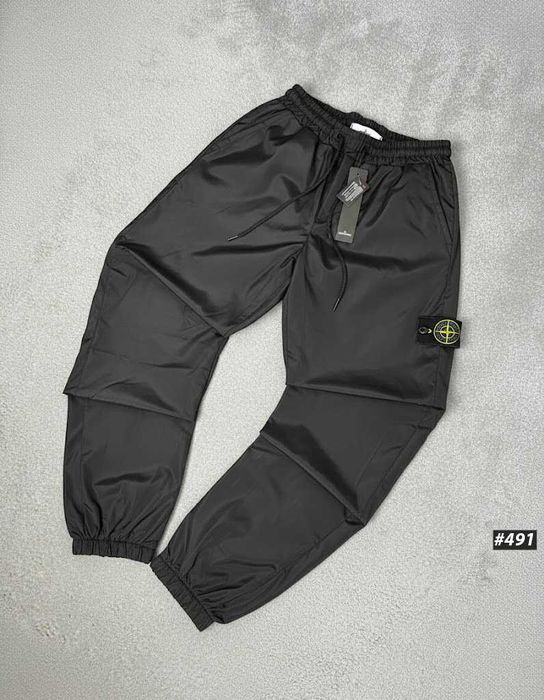 ВІДПРАВКА НАЛОЖКОЮ | Черные Штаны Stone Island GoreTex