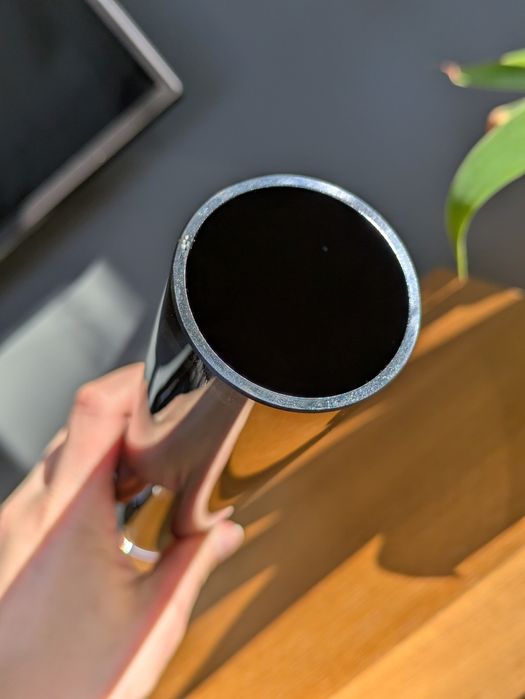 Vintage czarny wazon tuba Graal Germany