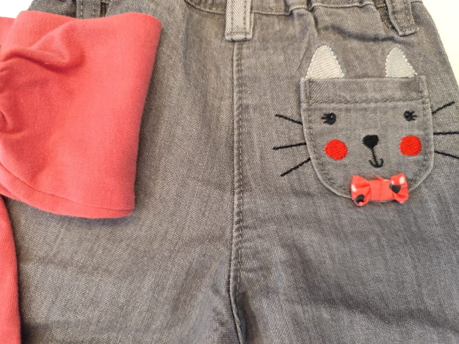 Conjunto menina de camisola e calça Chicco 6 meses