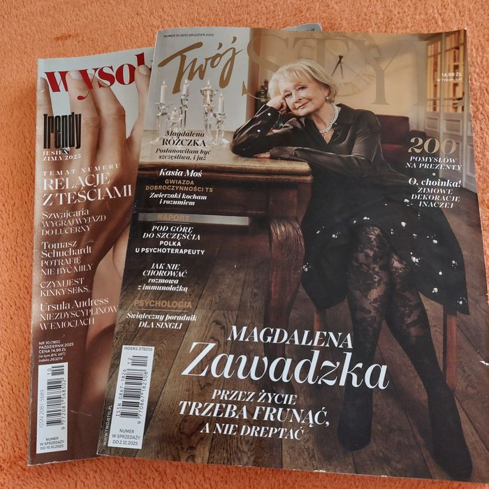 Dwa magazyny ilustrowane