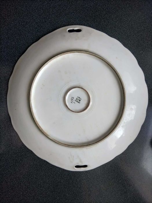 Stara patera KPM Waldenburg (Wałbrzych) – 25 Rocznica Ślubu, ok 1910 r