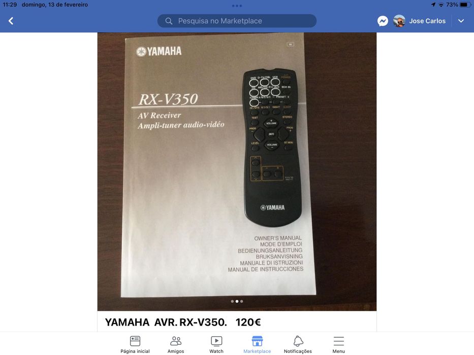 Cinema em casa YAMAHA RX V350.  + conjunto colunas YAMAHA