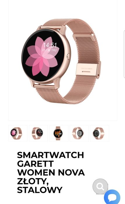 smatwatch  zegarek garett woman nova gold