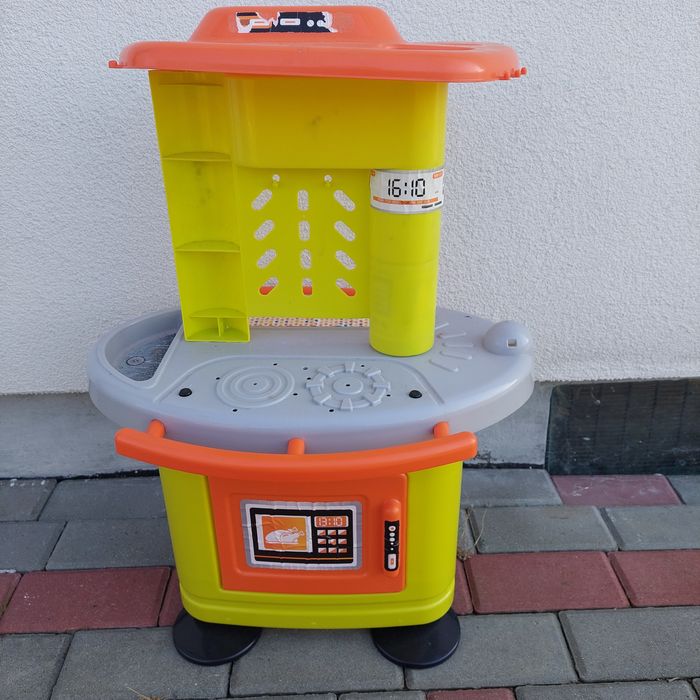 Kuchnia dla dzieci dwustronna plastikowa z dźwiękiem