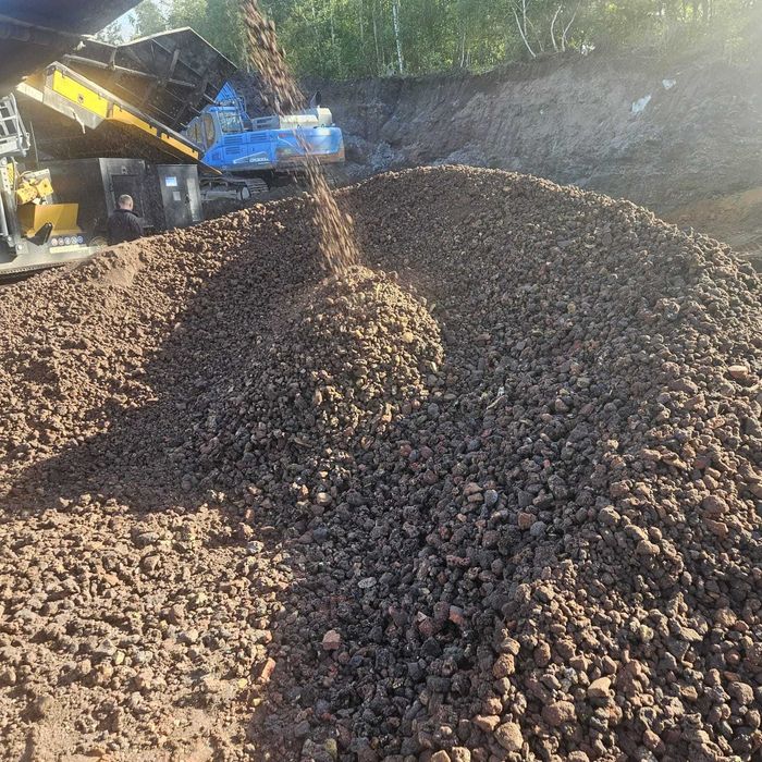 kamień pohutniczy, przekrusz betonowy, kruszywa, piach