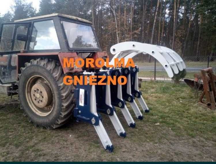 Brona leśna zgrabiarka do gałęzi drzew FK MACHINERY grabie leśne spych