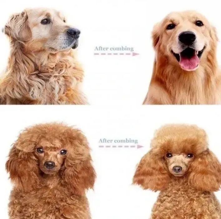 Двосторонній гребінець для вичісування шерсті собак і кішок Дешедер