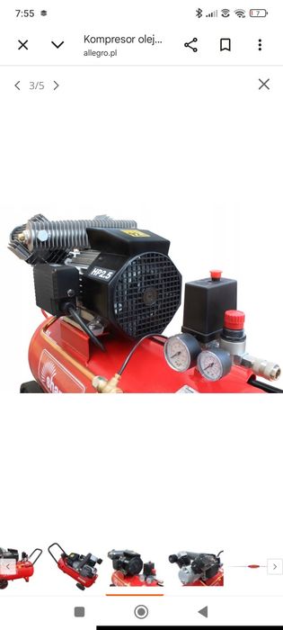 Gwarancja Sprężarka kompresor Shamal HD65DV 330 l/min LT 50 10 BAR