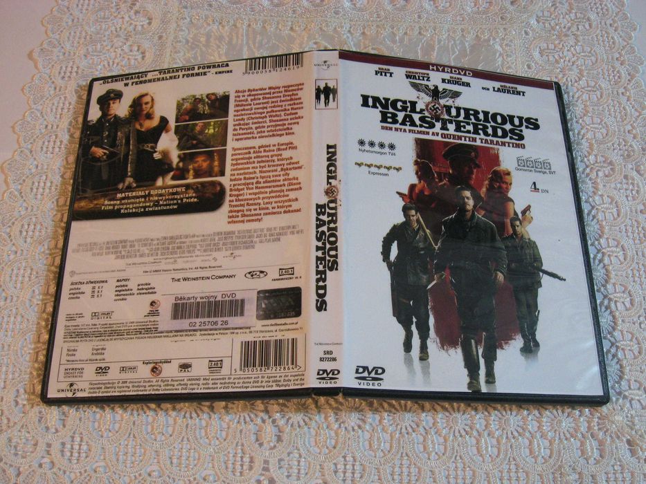 Film DVD Inglourious Basterds 2009 Quentin Tarantino Polski Lektor
