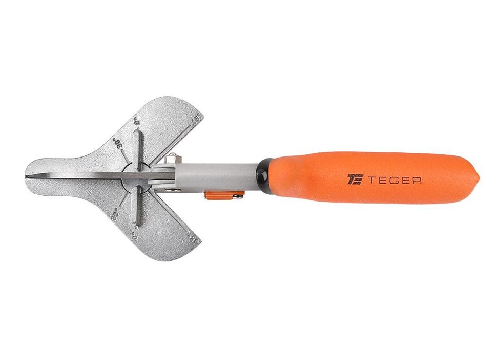Nożyce do cięcia profili i listew z kątomierzem / TEGER