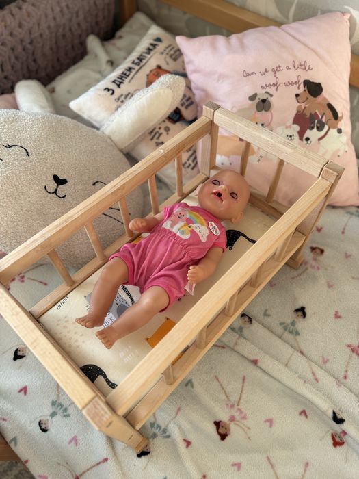 Ліжко та лялька baby born