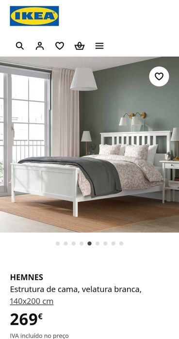 Cama casal Hemnes 1,40 X 2,00