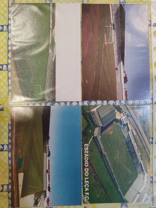 4 postais do estádio do Leça FC