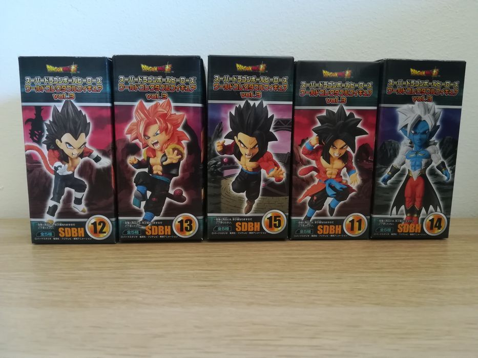 5 figuras Dragon Ball super heroes