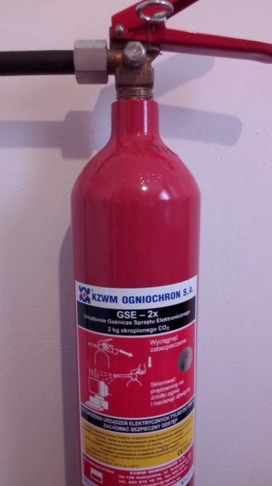 Gaśnica GSE2x -2kg CO2- Do Elektroniki- Komputerów