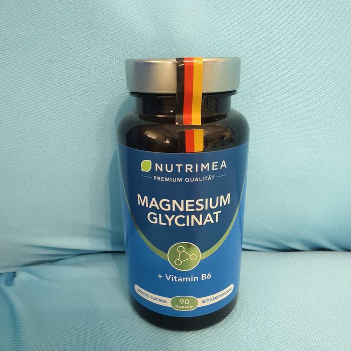 Гліцинат магнію, magnesium glycinat + B6, Nutrimea, Germany, 90 капсул