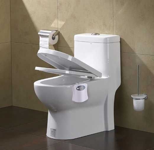 Датчик руху, світодіодний нічник для туалету 8 кольорів