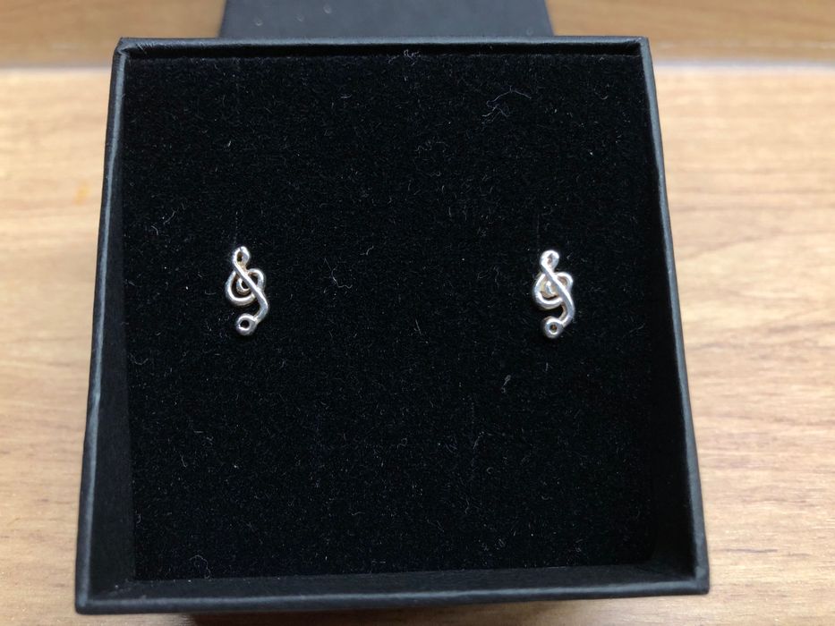 Kolczyki klucz wiolinowy
