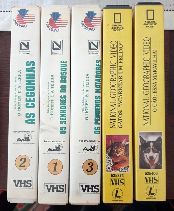 Vídeos VHS e DVD - Pesca e Natureza