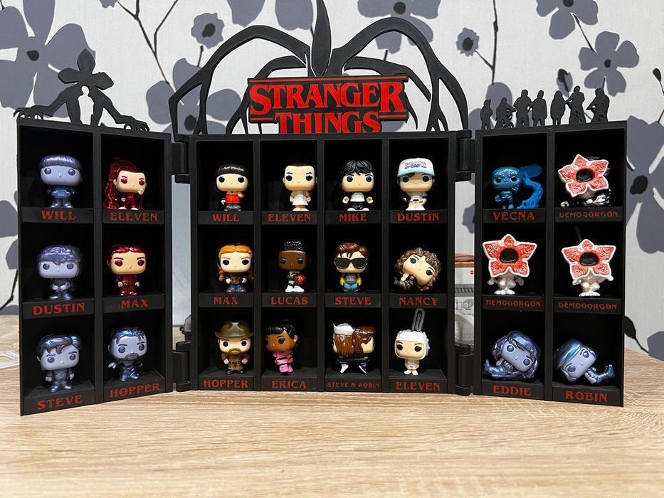 Шкафчик для колекції Stranger Things Kinder Joy / Funko mini