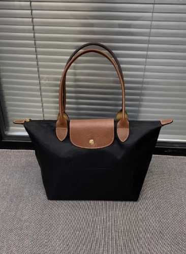 Longchamp czarna torba shopper