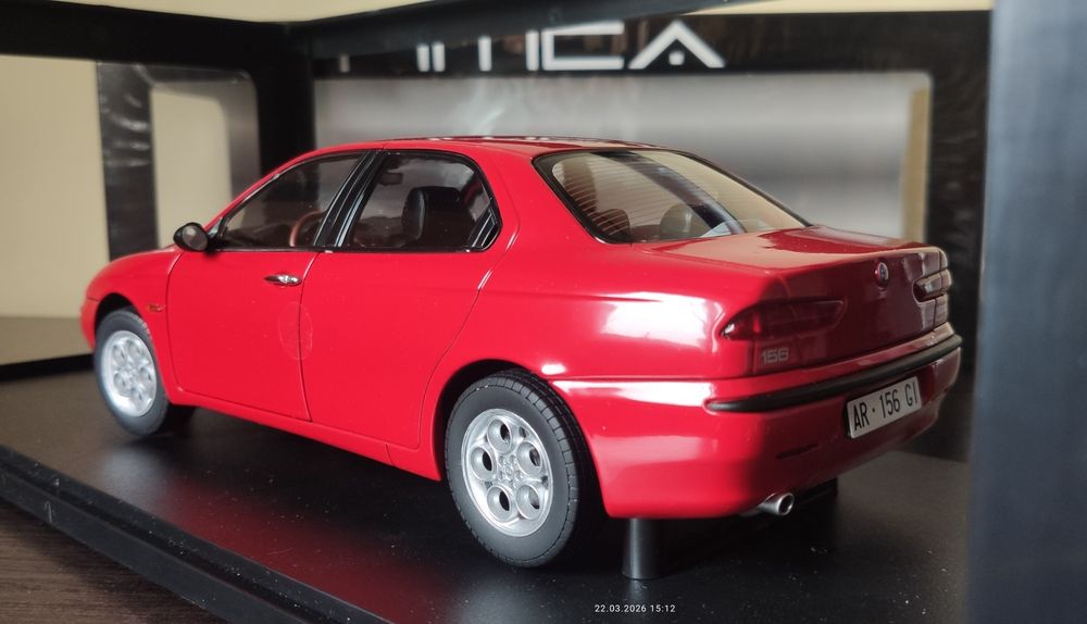 Miniature Alfa Romeo 156 2.5 V6 24V ph1 1997 Mitica 1/18