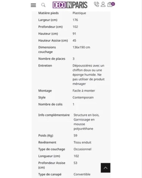 Vende-se sofá cama JAMES em napa preto