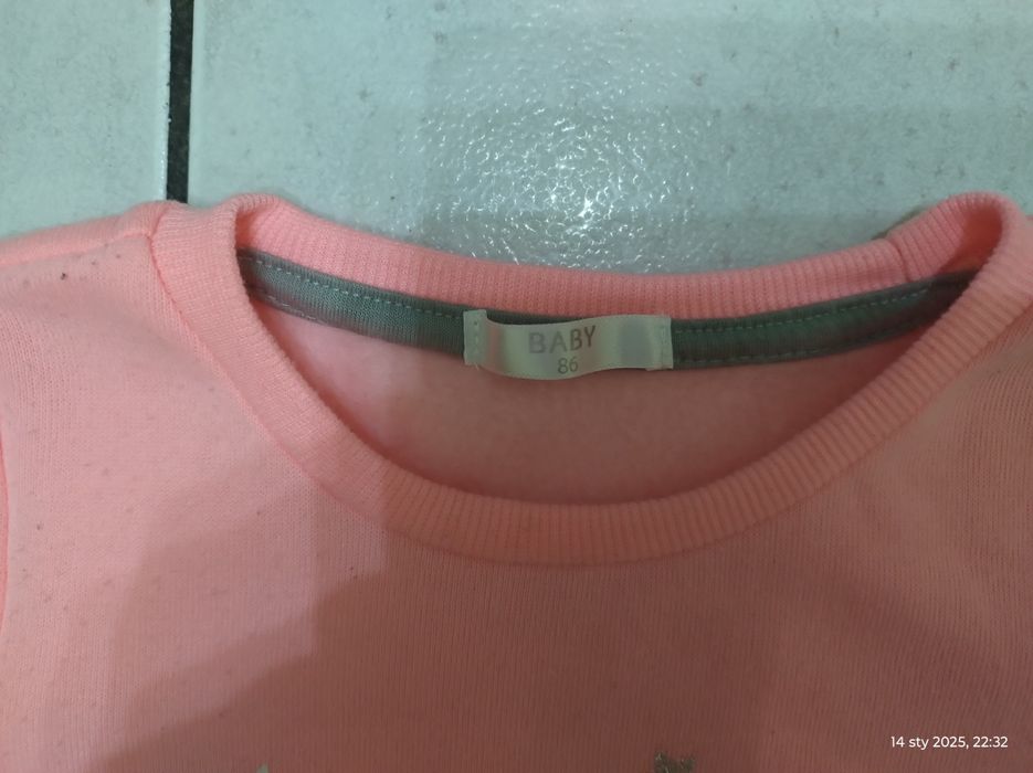 Zestaw jesienno- zimowy  spodnie ocieplane + bluza 74