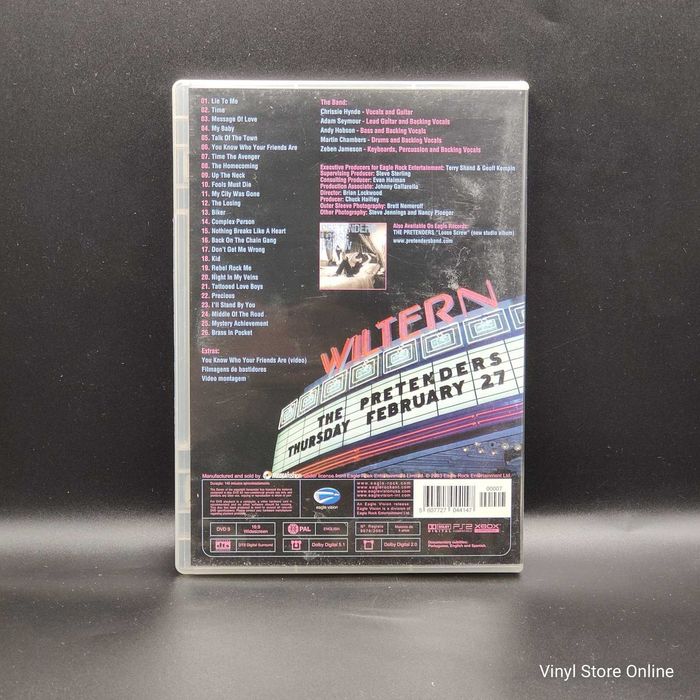 DVD Música - Pretenders - Loose In L.A. - Ref.MCLE