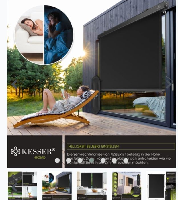 Markiza pionowa KESSER Szary