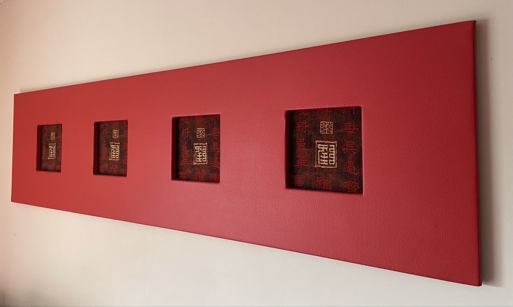 Quadro motivos chineses espelho