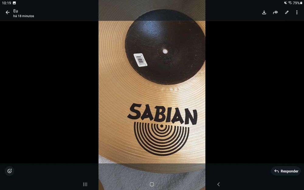 Sabian Ride 22" Novo 450€ + Sabian China 17" 150€ + Zildjian A-Custom 6"-75€