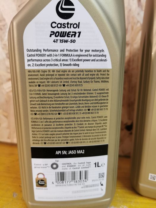 Óleo para mota Castrol  15w 50