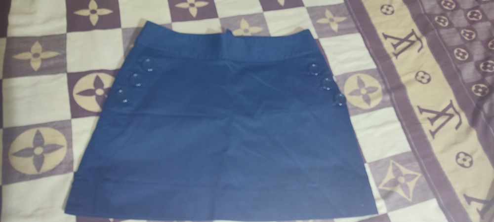 Спідниця H&M однотонна синя