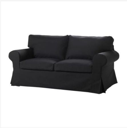 Ikea Ektorp pokrycie sofy 2 osobowej rozkladanej idemo czarny