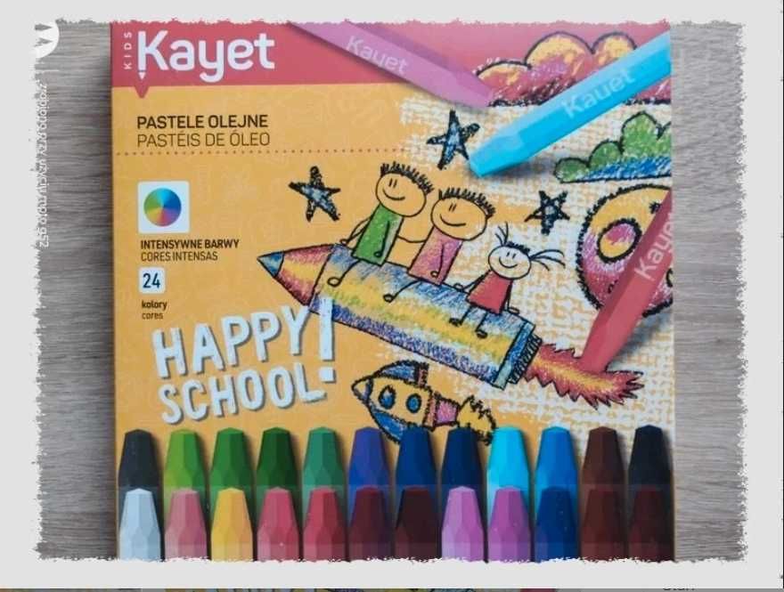 Kredki pastele olejne intensywne barwy 24 kolory