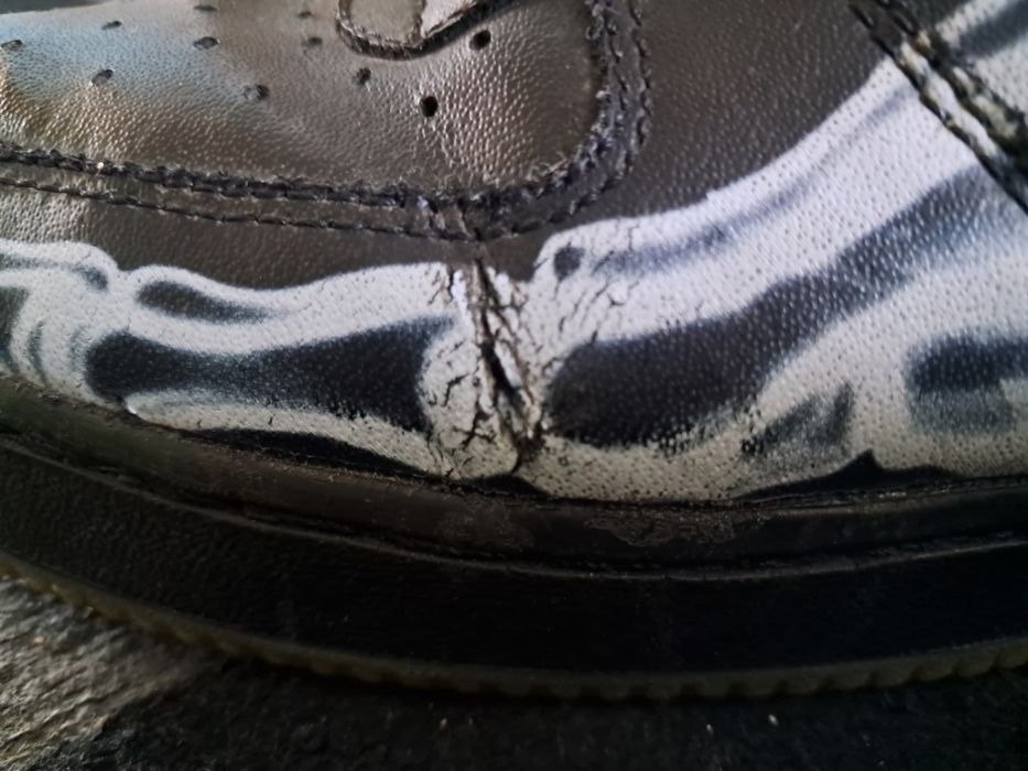 Air force 1 halloween skeleton black 2019
