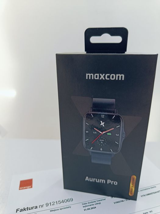 Smartwatch FW55 Aurum Pro Nowy czarny 24 gwarancji faktura