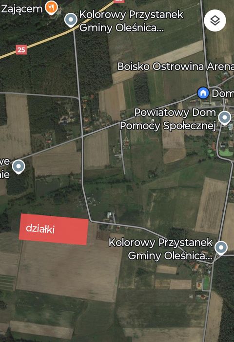 Działka budowlana w Ostrowinie