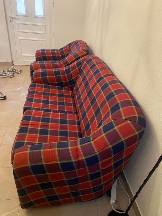 Sofá cama + 2 poltronas